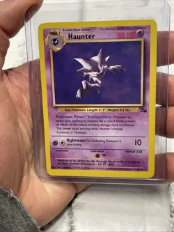 Pokemon TCG Haunter Fossil Set Unlimited Rare Non-Holo Card 21/62 LP+ Nintendo - Image 1