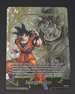 Goku Energy Marker Promo Prize Gold E01-05 Dragon Ball Fusion World Card ENG - Image 1