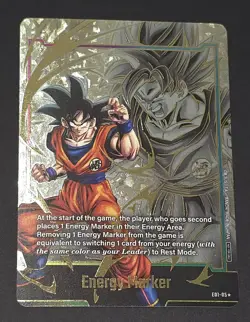 Goku Energy Marker Promo Prize Gold E01-05 Dragon Ball Fusion World Card ENG B - Image 1