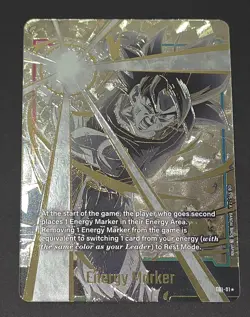 🔥🔥 Dragon Ball Super Card Game Fusion World Son Goku Gold Energy Marker E01-01 - Image 1
