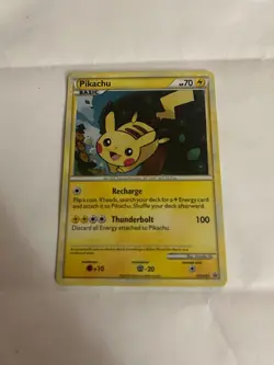 Pokemon Pikachu Pokemon LP HGSS03 2010 English Card Holo used - Image 1