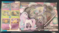 Pokemon Galarian Rapidash V Box + Promo Card and sealed packs 820650100512 - Image 1