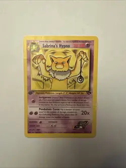 Sabrina's Hypno 56/132 Uncommon 1st Edition Gym Challenge Pokemon Card - Image 1