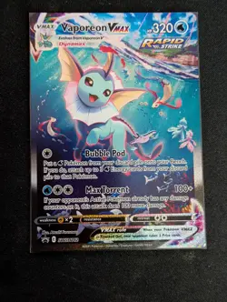 Vaporeon VMAX SWSH182 SWSH: Sword & Shield Promo Cards Holo - Image 1