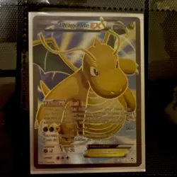 Pokemon Dragonite EX Full Art Ultra Rare XY Furious Fists Holo Card 108/111 - Image 1