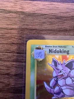 Pokemon TCG Nidoking Base Set Holo Unlimited Rare Card 11/102 MP Condition - Image 2
