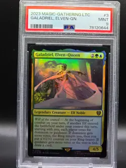 Galadriel, Elven-Queen Commander: LOTR Foil PSA 9 POP 2 ONLY 2 HIGHER!!! - Image 1