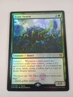 MTG 2020 Scute Swarm 203/280 Foil Promo Zendikar Rising Magic NM - Image 1