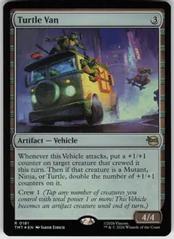 MTG Turtle Van Foil NM TMNT Magic 181 - Image 1