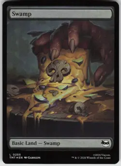 MTG Swamp Foil NM TMNT Magic 255 - Image 1