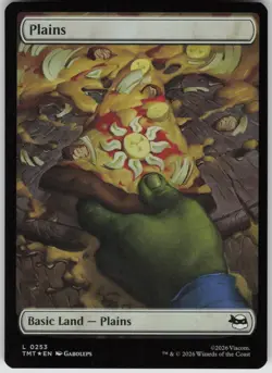 MTG Plains Foil NM TMNT Magic 253 - Image 1