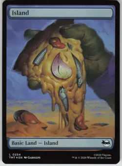MTG Island Foil NM TMNT Magic 254 - Image 1