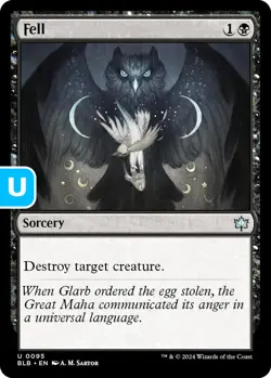 MTG Fell Bloomburrow Uncommon Sorcery NM - Image 1