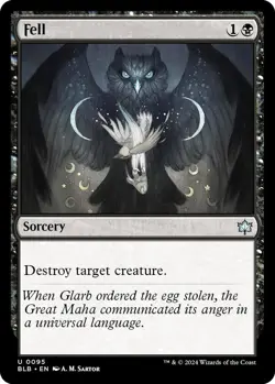 MTG Fell Bloomburrow Uncommon Sorcery NM - Image 2