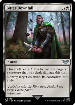 MTG Bitter Downfall Lord of the Rings Uncommon Instant NM - Image 2