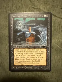 MTG Haunting Wind Antiquities Uncommon Magic The Gathering LP - Image 1