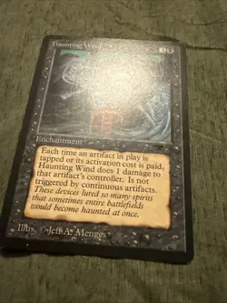 MTG Haunting Wind Antiquities Uncommon Magic The Gathering LP - Image 3