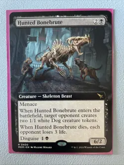 x1 Hunted Bonebrute - Extended Art - Murders at Karlov Manor - NM - MTG - Image 1