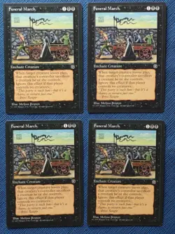 MTG 4x Funeral March x4 NM Homelands Magic the Gathering Playset - Image 1