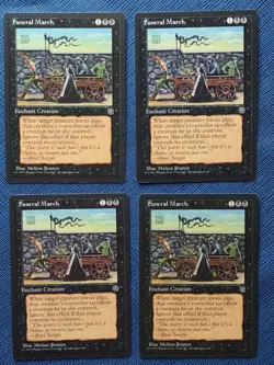MTG 4x Funeral March x4 NM Homelands Magic the Gathering Playset - Image 2