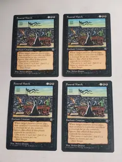 MTG Playset 4x Funeral March (Homelands/Black/C) - BGM - Image 1
