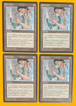 MTG ELVEN LYRE (x4) Fallen Empires (OldManMTG 010-474) - Image 1