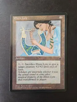 Elven Lyre Fallen Empires 1994 Regular Rare MtG Magic the Gathering NM - Image 3