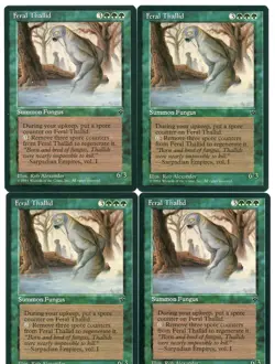 Magic the Gathering Fallen Empires Feral Thallid x4 NM MTG Uncommon - Image 1