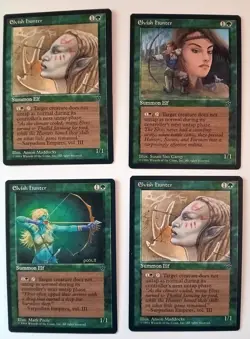 Elvish Hunter (4) Mixed Art Fallen Empires NM MTG Magic the Gathering - Image 1