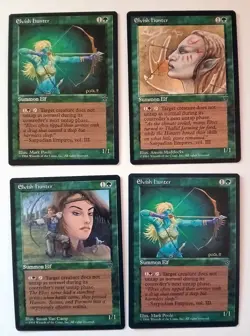 Elvish Hunter (4) Mixed Art Fallen Empires NM MTG Magic the Gathering - Image 3