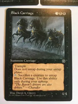 MTG Black Carriage LP Homelands x3 Vintage Magic the Gathering - Image 4
