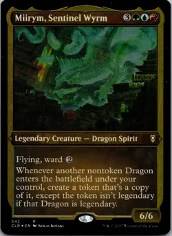 MTG Miirym, Sentinel Wyrm FOIL ETCHED Commander Legends Baldur's Gate 542 NM - Image 2