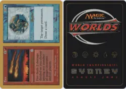 4x Fire // Ice - Sim Han How - 2002 ~ Lightly Played World Championship X MTG Ma - Image 1