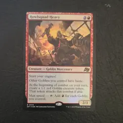 Wizards Magic: The Gathering Howlsquad Heavy Rare Red Goblin Mercenary DFT 0134 - Image 1