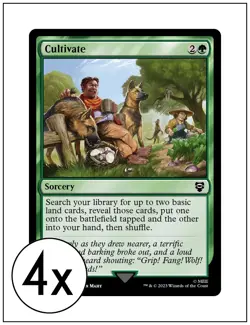 4x Cultivate, Lord of the Rings Commander, Magic, MTG NM - Image 1