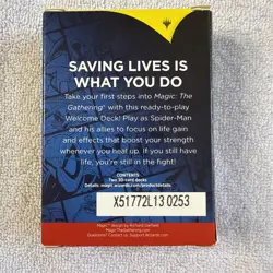 Magic The Gathering MTG Spiderman Marvel Welcome Deck WHITE New Sealed - Image 3