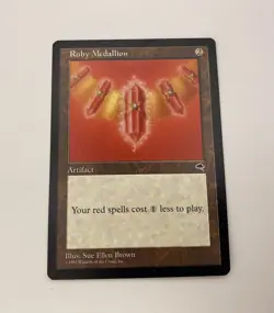 Magic The Gathering MTG Tempest Ruby Medallion NM/MINT - Image 2
