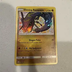 Pokemon Shining Rayquaza Shining Legends Shiny Holo 56/73 Basic 120 HP - Image 1