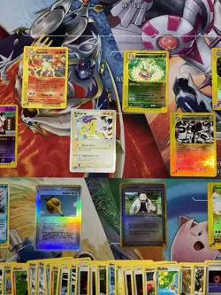 Vintage Pokemon Card Lot E Series Holo Etc Raikou Meganium Bulbasaur 111 Cards - Image 3