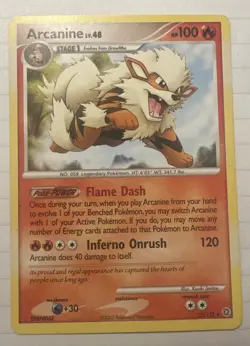 Arcanine Pokemon TCG Secret Wonders Non-Holo Rare Card #22/132 NM - Image 1