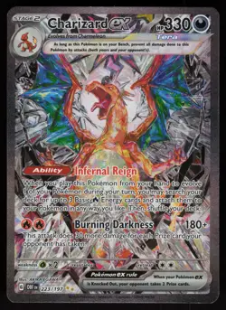 Charizard ex 223/197 Special Illustration Rare Obsidian Flames Pokemon - Image 1