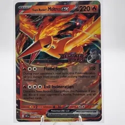 Pokemon TCG Team Rockets Moltres EX Destined Rivals 031/182 Stamped UPC Promo - Image 1