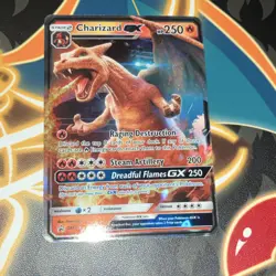 Pokemon Charizard GX SM195 Promo Holo Stage 2 250 HP Steam Artillery GX - Image 1