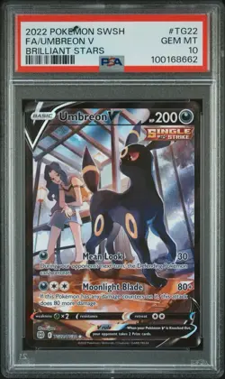 PSA 10 Umbreon V TG22/TG30 Brilliant Stars Pokemon Trainer Gallery English Gem - Image 1