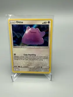 DITTO Holo Rare Colorless Holo Detective Pikachu #17/18 Nice! Pokemon TCG - Image 1