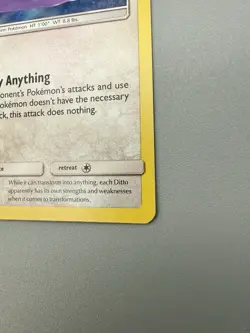 DITTO Holo Rare Colorless Holo Detective Pikachu #17/18 Nice! Pokemon TCG - Image 5