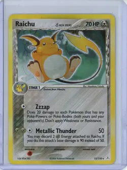 Raichu Delta Species Pokemon 2006 EX Holon Phantoms Holo Rare 15/110 MP - Image 1