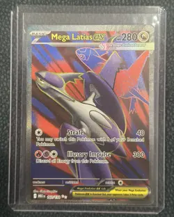 Mega Latias ex 163/132 Me01: Mega Evolution Holo Pokemon TCG - NM - Image 1