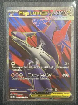 Mega Latias ex 163/132 Me01: Mega Evolution Holo Pokemon TCG - NM - Image 2