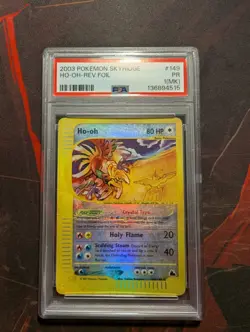 PSA 1(MK) PR 2003 Pokemon Skyridge Ho-Oh Crystal Reverse Holo Foil 149/144 - Image 1